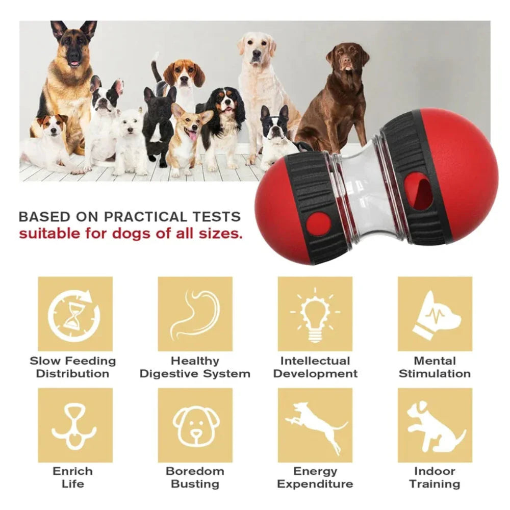 Interactive Increase Intelligence Durable Elliptical Food Rolling Ball