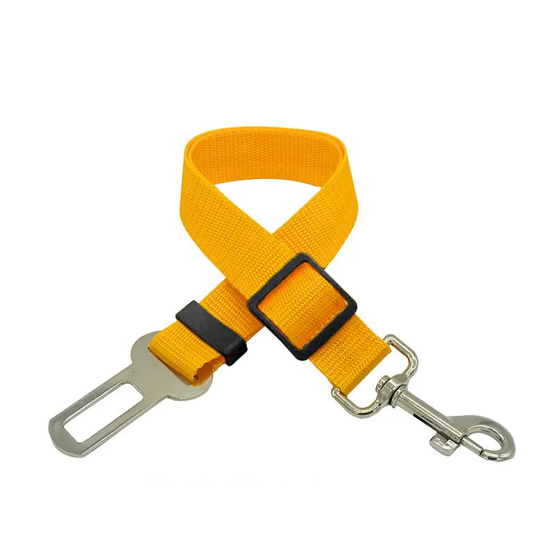 Adjustable Pet Car Seat Belt – Secure Harness Clip for Dogs & Cats During Travel