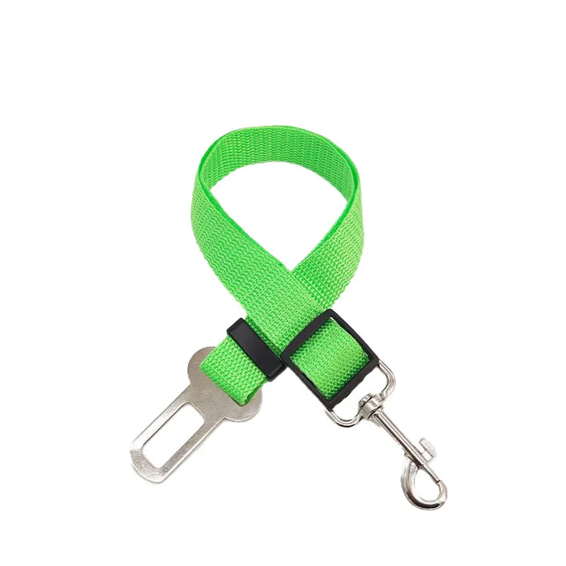 Adjustable Pet Car Seat Belt – Secure Harness Clip for Dogs & Cats During Travel
