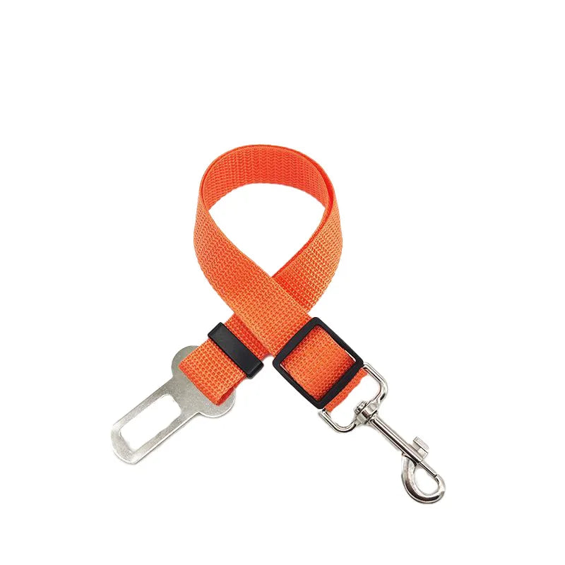 Adjustable Pet Car Seat Belt – Secure Harness Clip for Dogs & Cats During Travel