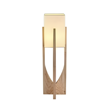 Japanese Style Wooden Floor Lamp – Modern LED Home Lighting
