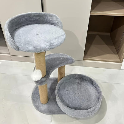 Multi-Layer Cat Tree Indoor Cat Furniture With Scratching Posts And