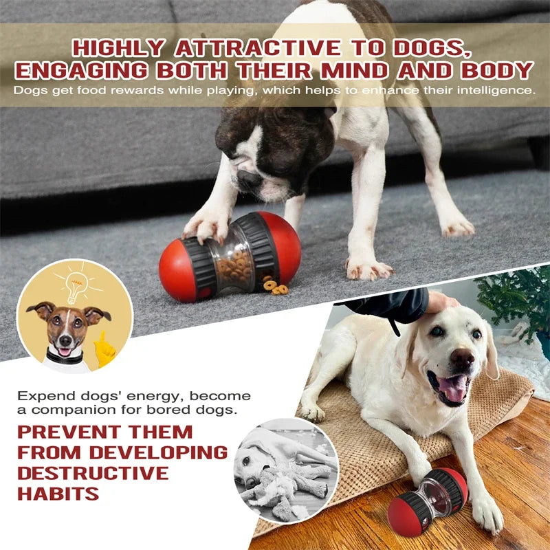 Interactive Increase Intelligence Durable Elliptical Food Rolling Ball