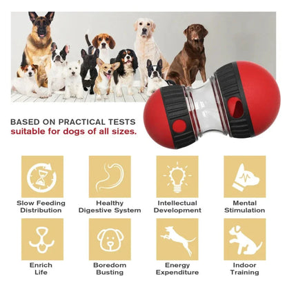 Interactive Increase Intelligence Durable Elliptical Food Rolling Ball