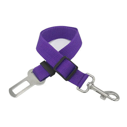 Adjustable Pet Car Seat Belt – Secure Harness Clip for Dogs & Cats During Travel