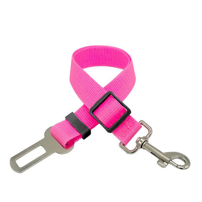 Adjustable Pet Car Seat Belt – Secure Harness Clip for Dogs & Cats During Travel