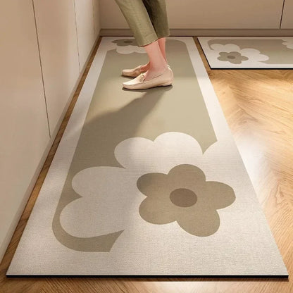 Japanese Style Soft Diatomite Kitchen Mat - Super Absorbent & Anti-Slip