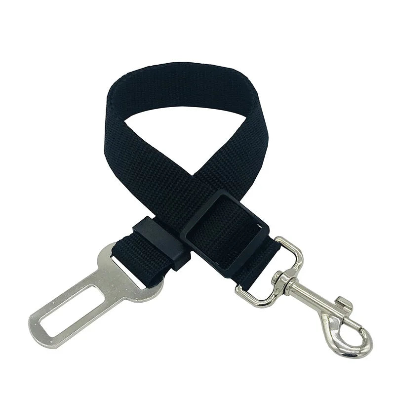 Adjustable Pet Car Seat Belt – Secure Harness Clip for Dogs & Cats During Travel
