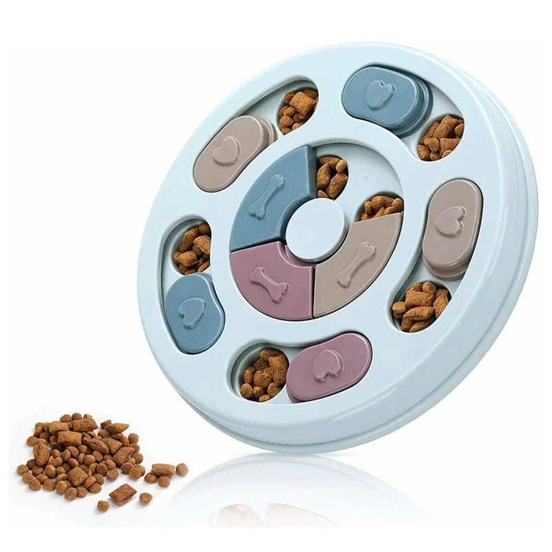 Interactive Slow Feeder, Educational Puzzle Bowl for Dogs