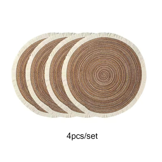 Round Braided Placemats | Modern Kitchen Decor