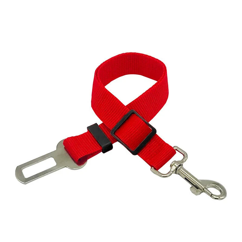 Adjustable Pet Car Seat Belt – Secure Harness Clip for Dogs & Cats During Travel