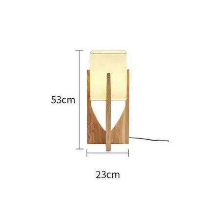 Japanese Style Wooden Floor Lamp – Modern LED Home Lighting