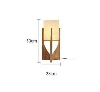 Japanese Style Wooden Floor Lamp – Modern LED Home Lighting