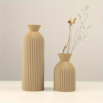 Elegant Black Plastic Vase Centerpiece