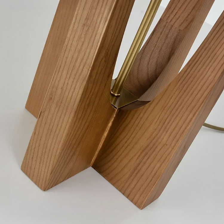 Japanese Style Wooden Floor Lamp – Modern LED Home Lighting