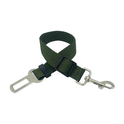 Adjustable Pet Car Seat Belt – Secure Harness Clip for Dogs & Cats During Travel