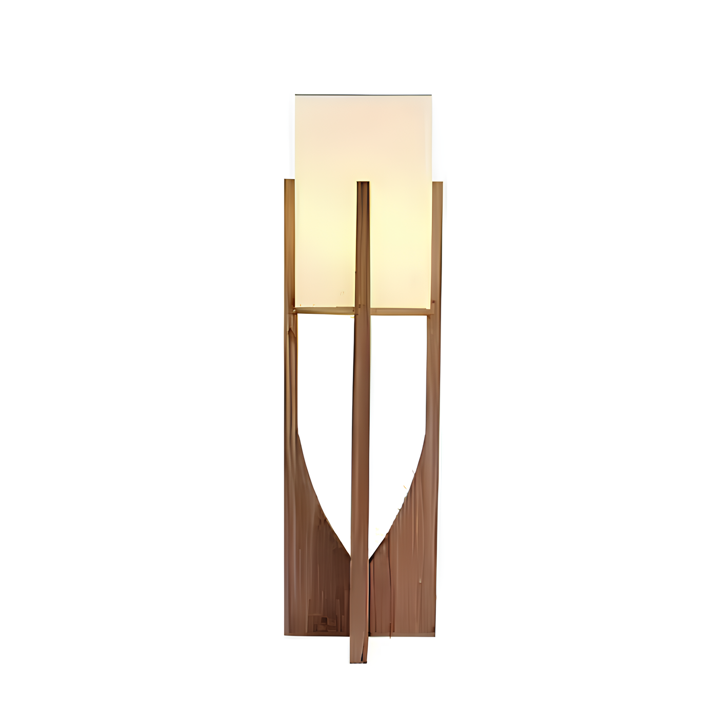 Japanese Style Wooden Floor Lamp – Modern LED Home Lighting