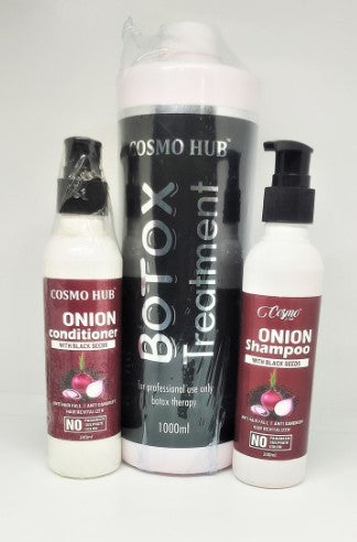 Onion Shampoo 200ml + Onion Hair Conditioner 200ml + Botox Hair